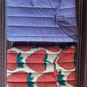 BAGGU RARE DISCONTINUED puffy protective Laptop Case sleeve with fun print